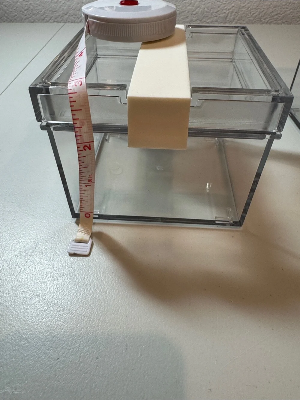 Clear Modular Containers with Cream Accents